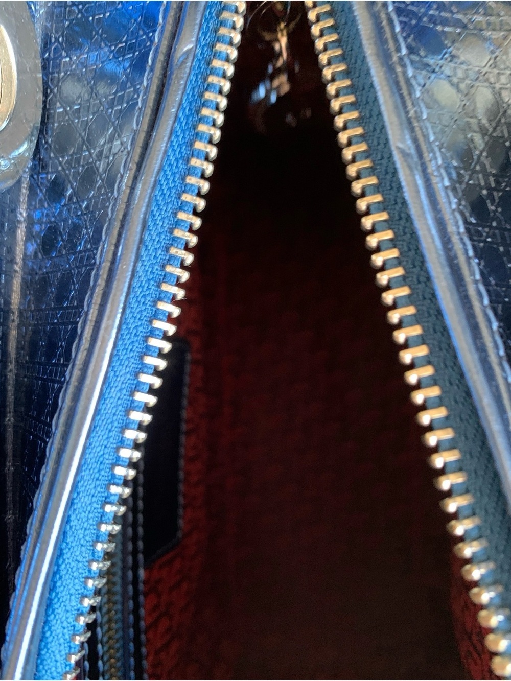 🆕 💙Blue Metallic Mini bag💙 - Picture 12 of 14